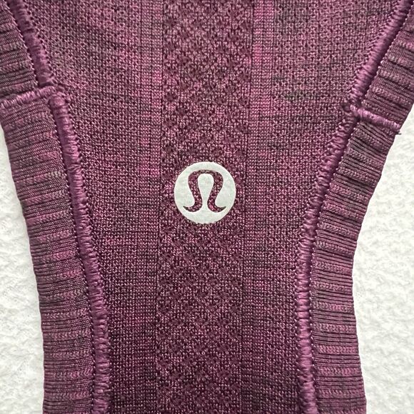 Lululemon Magenta Purple Aurora Black Swiftly Tech Racerback Tank Workout Top 6 - Picture 5 of 6